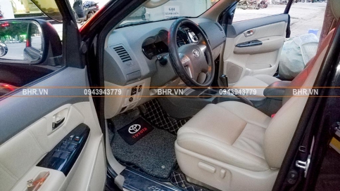 Thảm lót sàn ô tô 5D 6D Toyota Fortuner giá gốc tận xưởng, bảo hành trọn đời